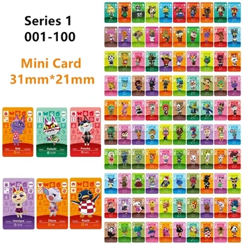 100ks Série 1 2 3 4 Animal Crossing Dedinčania Karty NFC Vitajte Mini Card 31mm*21 mm Ntag215 Tag Hra Karty NS Prepínač WiiU