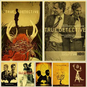 Vintage Pravda detektív Klasické Filmové retro plagáty kraft stenu papier Vysokej Kvality Maľovanie Pre Domova samolepky na stenu