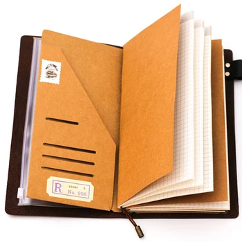 S/M/L Veľkosť Kraft Papier Karty Kryt Pre Traveler Notebook Výplň Papier Môže Pack Karty A Iné V Notebooku Špirála Školské Potreby