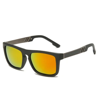 Dizajn značky Polarizované slnečné Okuliare Mužov Jazdy Slnečné Okuliare Retro Námestie Povlak Slnečné okuliare UV400 Odtiene Oculos de sol