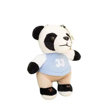 Nový realistický roztomilý fevarite pohode Panda Škrečkov Medveď Tvorivé bábika plyšové hračky 13 cm mäkké prívesok Keychain dekorácie deti darček