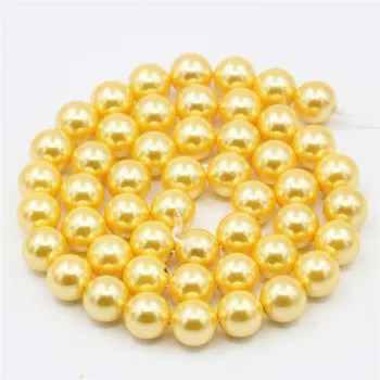 8 mm Prírodné Kolo Sea Shell Perly Voľné Korálky DIY Šperky, Takže Príslušenstvo Multicolor Čierne Biele Dievča, Darček Veľkoobchod 16i