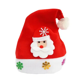 Dospelých Módne Zelená Červená Vianočné Hat Klobúk Santa Sviatky Dekorácie Pre Domov Vianočné Čiapky Pre 2021 Nový Rok Dekorácie