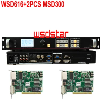 WSD616+2KS MSD300 LED obrazovky video procesor, HDMI/DVI/VGA/CVBS Podporu PIP & POP Podporu zmraziť obrázky 2018 Hot Predaj