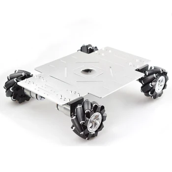 10 kg Zaťaženie 4WD 80mm Mecanum Kolesa Robot Auto Podvozku Auta s DC 12V Motor Encoder pre Arduino Raspberry Pi DIY Projekt KMEŇOVÝCH Hračka