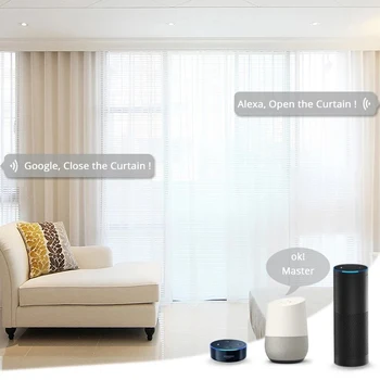 WIFI Elektrické Záves Motora Tuya/smart App Diaľkové Ovládanie Vioce kontrolná Práca pre Alexa Domovská stránka Google Smart Home Hot predaj