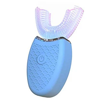 Prenosné Automatické Masáž Elektrické Zubov zubná Kefka 360 stupeň Ultrazvukové Elektrické Lenivý Kefka s LED Svetlom