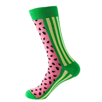 Šťastný Ponožky Tvorivé Harajuku Osobnosti Ovocie Zvierat Vzor Unisex Zábavné Ponožky Jeseň Zima Vysoko Kvalitné Darčekové Ponožky