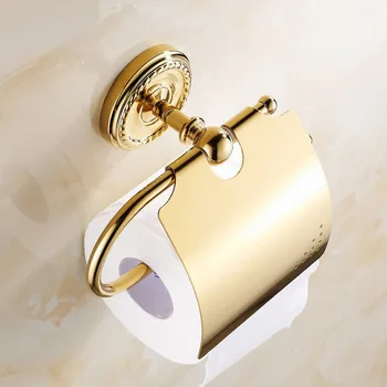 Antické bronzové/Zlatom prevedení mosadz Toaletného Papiera Držiak,Roll Držiak Papiera držiak na uterák,toaletný papier box, wc príslušenstvo