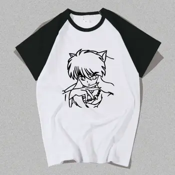 Nové Anime Inuyash T shirt Sesshoumaru Cosplay Kostým Mužov Tričko lete bežné bavlnené tričká topy