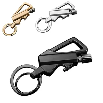 3 V 1-Multi-Function Keychain Zápas Stick Vonkajší Kľúčový Prívesok Muž Oheň Nepremokavé Otvárač Kľúčový Prívesok