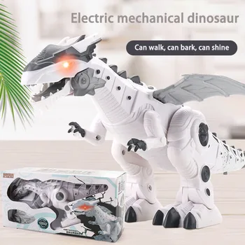 Elektrické Inteligentná Hračka Dinosaur Deti Hlas Svetla Simulácie Zvieracích Tyrannosaurus Rex Prechádzky A Posuvné Model