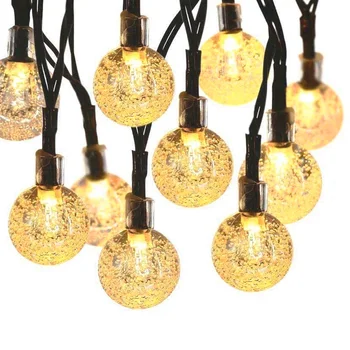20/30/50 Multicolor LED Solárne Lampy String 5m/6,5 m/9,5 m LED Crystal Ball Flash Rozprávkových Svetiel Vonkajšie Solárne Záhradné Vianoce