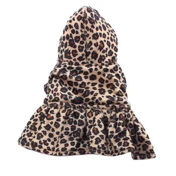 Zimné Pet, Pes, Mačka Leopard Oblečenie Kabát Oblečenie Šteňa s Kapucňou, Bavlna Teplé Šaty XS-XL