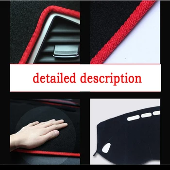 Auto panel pokrýva mat pre Nové BMW 5 Series 2010-2016 rokov Pravej strane jednotky dashmat pad dash kryt auto panel príslušenstvo