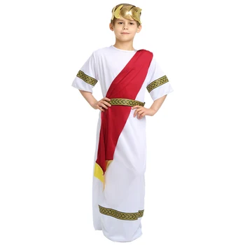 Deti Chlapec Dievča Vianočné Roman Oblečenie Princ, Princezná Starovekej Rímskej Oblečenie Halloween Arabských Cosplay Kostýmy pre Deti Dieťaťa