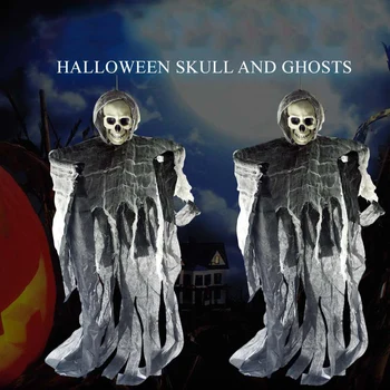 Hrozné Visí Lebky Ducha Halloween Dekorácie pre Strany Strašidelný Dom SAL99