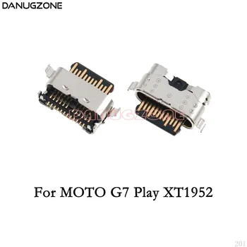 2 KS/Veľa Pre Motorola MOTO G7 Hrať XT1952 / G7 Moc XT1955 USB Nabíjanie Port Jack Zástrčky Nabíjací Dock Konektor