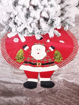120 CM Červená Vianočný Stromček Sukne Koberec Nový Rok ozdoby Vianočné Dekorácie Strom Sukne Ozdoby Slávnostné Strana Dodávky