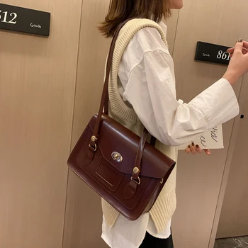 GOPLUS Retro malá taška ženy 2021new trendy kórejská verzia wild messenger taška Západnej módy jeden taška cez rameno