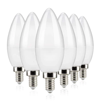 Silný E14 LED sviečkach 110V 220V LED Svetlo, Žiarovka, Teplá/Studená Biela Domov Svetla šetrenie Energie Pozornosti Chandlier Krištáľové Lampy