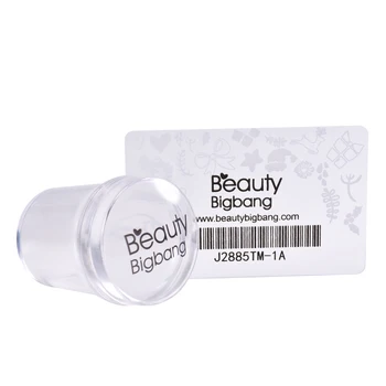 Klinec BeautyBigBang Transparentné Stamper Marshmallow Jasné Jelly Lisovanie Plechu Stamper + Škrabka Na Nechty Nail Art Pečiatky