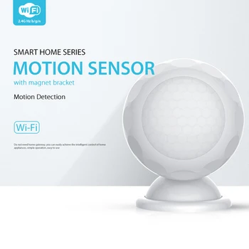 Horúce 3C-NAS-PD02W WIFI PIR Snímač Pohybu Detektor Tuya Inteligentný Život Aplikácie Smart Home Automation Alarm Systém s Držiakom