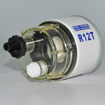 R12T Palivový Filter/Voda Oddeľovač 120AT NPT ZG1/4-19 Automobilov, Výmena Filtra a Nylon Zber Misy Náhradné