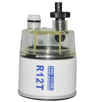 R12T Palivový Filter/Voda Oddeľovač 120AT NPT ZG1/4-19 Automobilov, Výmena Filtra a Nylon Zber Misy Náhradné