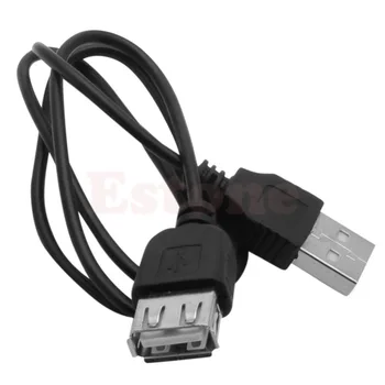 Čierna USB 2.0 Mužov a Žien Rozšírenie Rozšírenie Kábel Kábel Nové