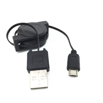 Zaťahovacie Micro USB Sync Kábel Nabíjačky pre Lg Optimus G Pro M S T Vu 2 F200L Lg Lg830 Spyder Ln510 Povesť Dotyk Lx265