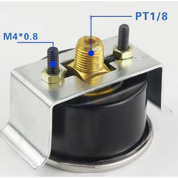 0~1.0 MPa 0~150psi Kovový tlakomer s Držiakom Panel Typ Double Rozsahu Displej 1/8 alebo 1/4 Rozhrania Vlákno tlakomer
