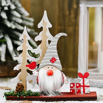 1PC 2021 Nový Rok, Vianoce, Drevené Ozdoby Veselé Vianočné Dekorácie Pre Domov Cristmas Strom Dekorácie Vianočné Darčeky