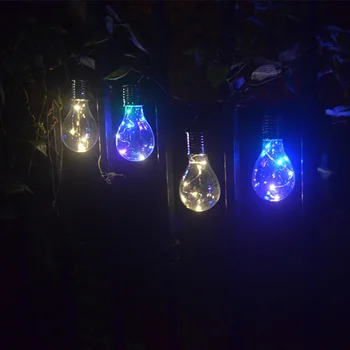 Solárne LED Svetlo, Žiarovka, Žiarivka Závesné Dekorácie Odolné Pre Camping Outdoor Záhrada WHShopping