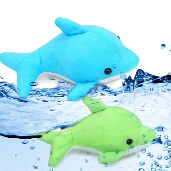 1Pcs Novinka Absorbuje Vodu Dolphin Oblečenie pre Bábiku Baby Sprcha Hračka Baby Detský Kúpeľ Hračka Kúpeľňa Absorpciu Vody Vaňa Hračka pre Deti,