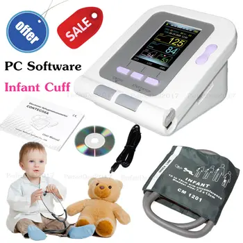 Digitálny Nové Narodené Dieťa Pediatric Krvného Tlaku Monitor Sphygmomanometer SW CONTEC
