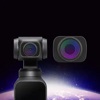 Širokouhlý Objektív Kamery Mini Sklo Povlak Filter Príslušenstvo pre DJI OSMO Vrecku Ručné Gimbal Cam