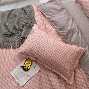 Jednoduché červené posteľná bielizeň nastaviť koberčeky obliečky 3/4pcs posteľná bielizeň perinu+plochý list+obliečka na vankúš módne posteľ nastaviť sweet home kryt