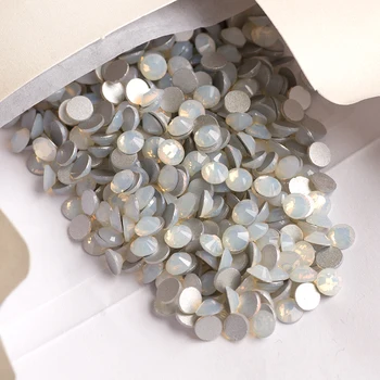 YANRUO SS30-SS34 288pcs Biele Opálové Diamond Kamienkami Flatback Oblečenie Šaty Non Rýchla oprava Kamienkami Crystal Nails Umenie Topánky