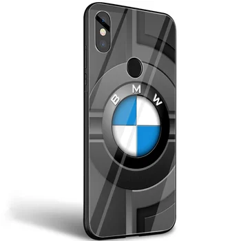 Športové Auto BMW Mäkké Silikónové TPU Telefón Prípade Skla pre Xiao Mi 8 8 Lite 9 F1 A1 A2 Kryt
