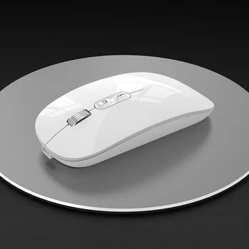EWEADN Nabíjateľná Bezdrôtový Stlmiť Myš, 1600DPI Nastaviteľné 2,4 GHz, Veľká Kapacita Batérie pre Počítač, Notebook, Prenosné Herné
