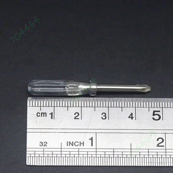 50pcs 45mm x 3 mm Mini Micro Kríž Krížový Skrutkovač Repair Tool Transparentné