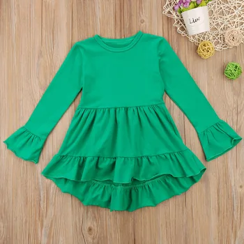 Emmababy 3KS Vianočné Dieťa, Deti, Detské Oblečenie Dievčat Oblečenie s Dlhým Rukávom Zelenej Farby tričká Topy+Nohavice