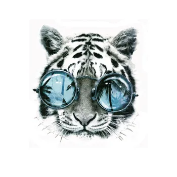 Železo-na Prevody 3D Tiger Záplaty Pre Odevné a Textilné Vinyl Thermo Nálepky Nášivka Diy Thermotransfer Pruhy Na Oblečenie Set