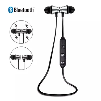 XT11 Magnetické Bluetooth 4.2 In-ear Headset, handsfree Zníženie Hluku Športové Bežecké Káblové Slúchadlá S Mikrofónom pre iPhone Android