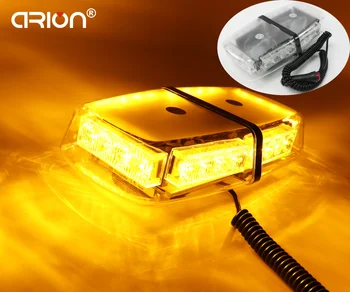 CIRION Žltá/Yellow 24 LED 3 Gen Výkon Núdzové Výstražné Mini Svetlo Strobe Light Bar Lightbar Bliká Maják Lampa Mriežka