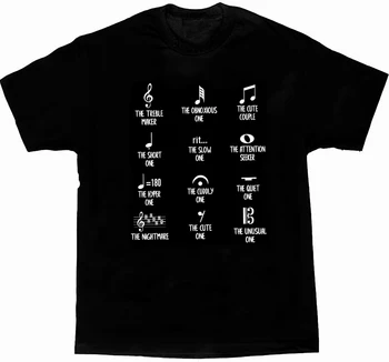 Funny Music Symbol Mens T-Shirt. Letné Bavlna Krátky Rukáv O-Krku Unisex Tričko Nový S-3XL