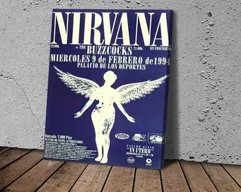Obrázok plagátu Nirvana Koncert Plagát Plátno na Maľovanie na Stenu Umenie Fotografie pre Obývacia Izba Moderné Abstraktné Umenie Výtlačkov Plagáty