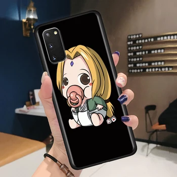 Roztomilé Anime Naruto Telefón puzdro pre Samsung S10 S20 Plus 5G S20 Uitra S8 S9 Plus S7 Okraji S20 FE 5G Silikónový Kryt Plášťa