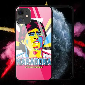 Maradona Argentína Telefón Prípade Tvrdeného skla Pre iphone 6 6 7 8 plus X XS XR 11 12 mini PRO MAX